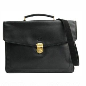 Longchamp Business Women's Handbag Black Leather